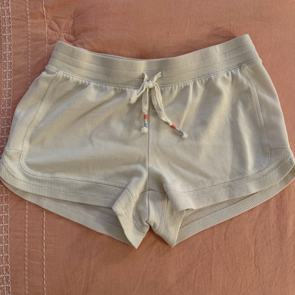 P.J. Salvage Cream Athletic Shorts